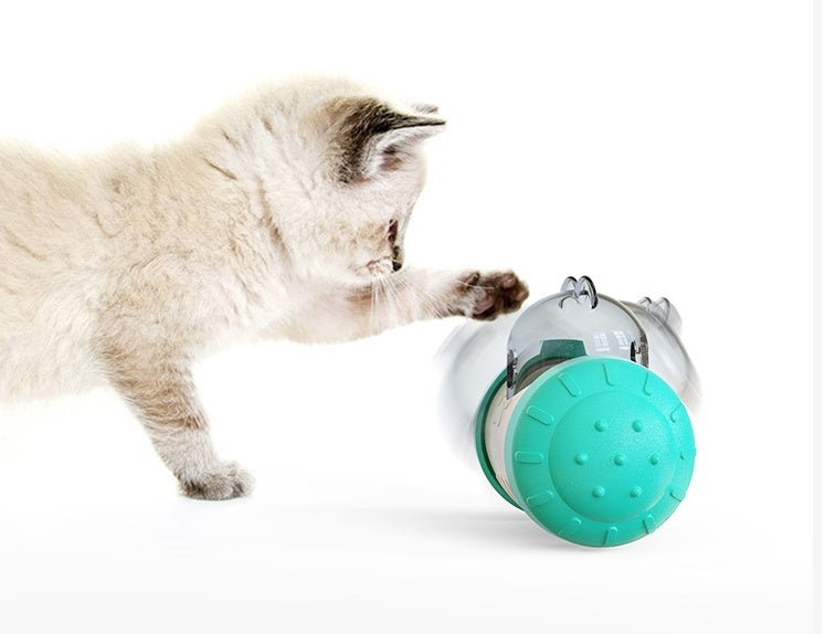 Funny Dog Treat Leaking Toy With Wheel Interactive