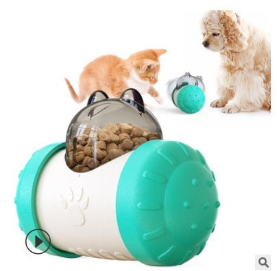 Funny Dog Treat Leaking Toy With Wheel Interactive